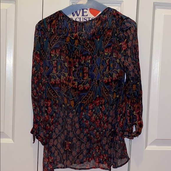 Joie luxury silk long sleeve top - Picture 2 of 5